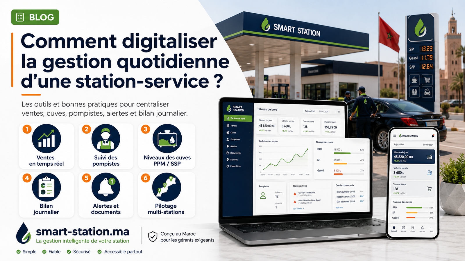 Illustration : Comment digitaliser la gestion quotidienne d’une station-service ?